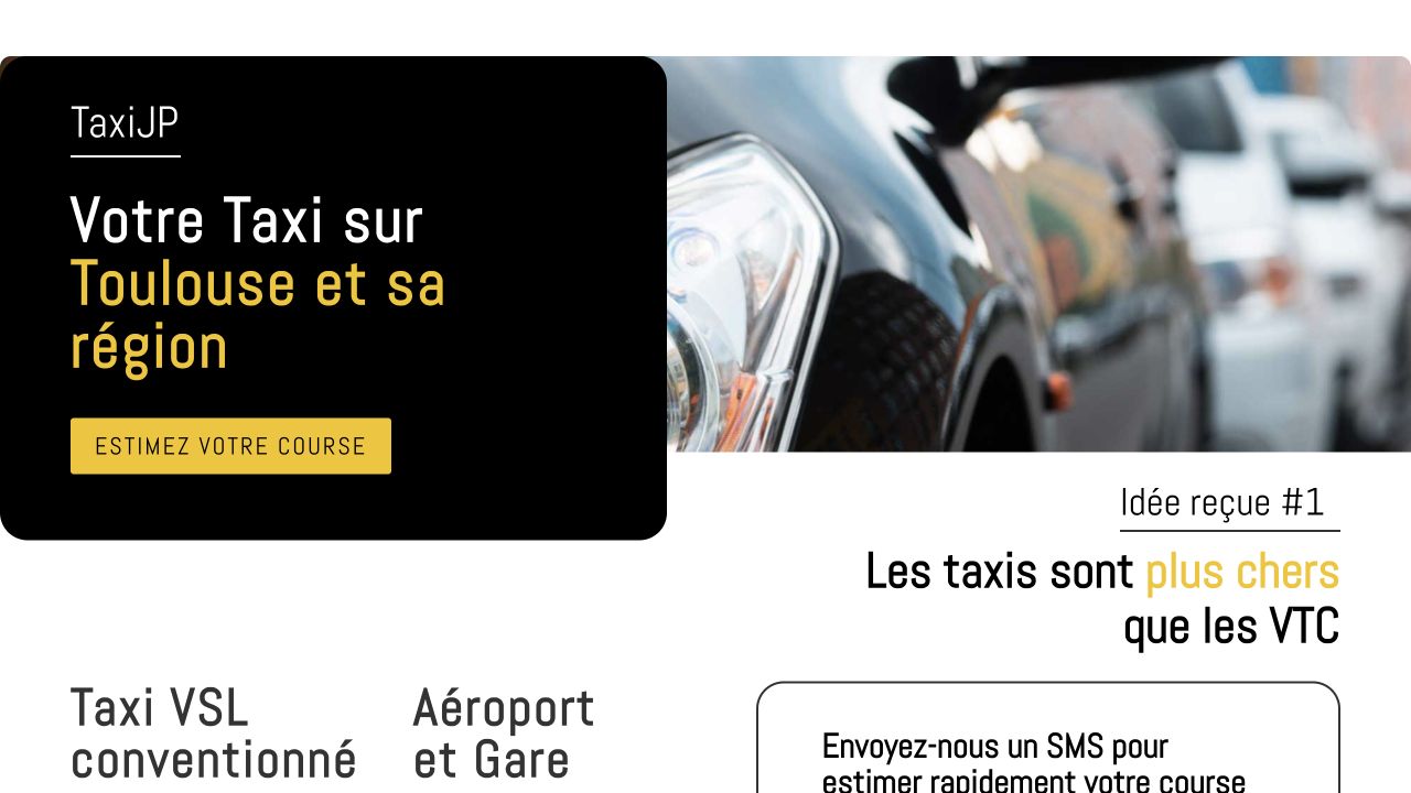 Capture du site de Taxi JP Bonefont